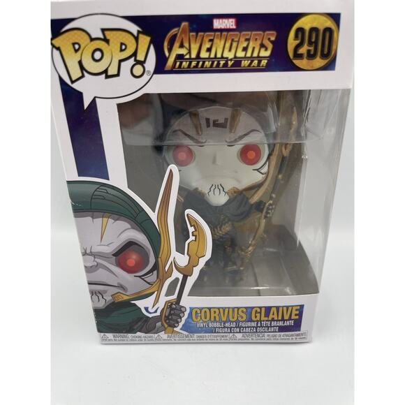 Funko Pop! Avengers Infinity War - #290 Corvus Glaive Vinyl Figure NEW In Box - Picture 1 of 7